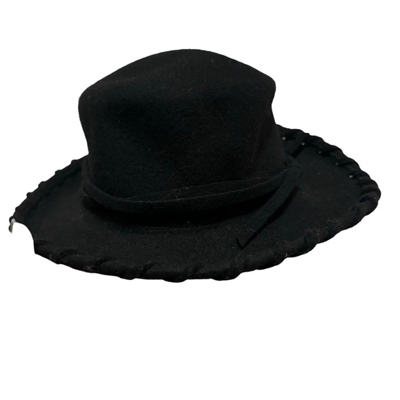 100% Wool - Black fedora hat - Picture 2 of 7